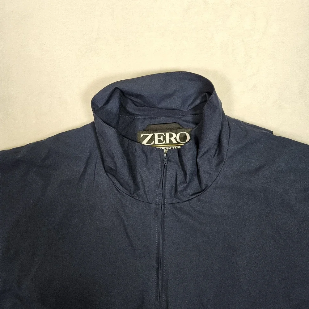 Zero Restriction Windstopper Windbreaker Blue Pullover Sz Med‎ Golf Short Sleeve